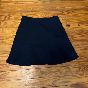 Loft size medium black Ponte Flippy Skirt